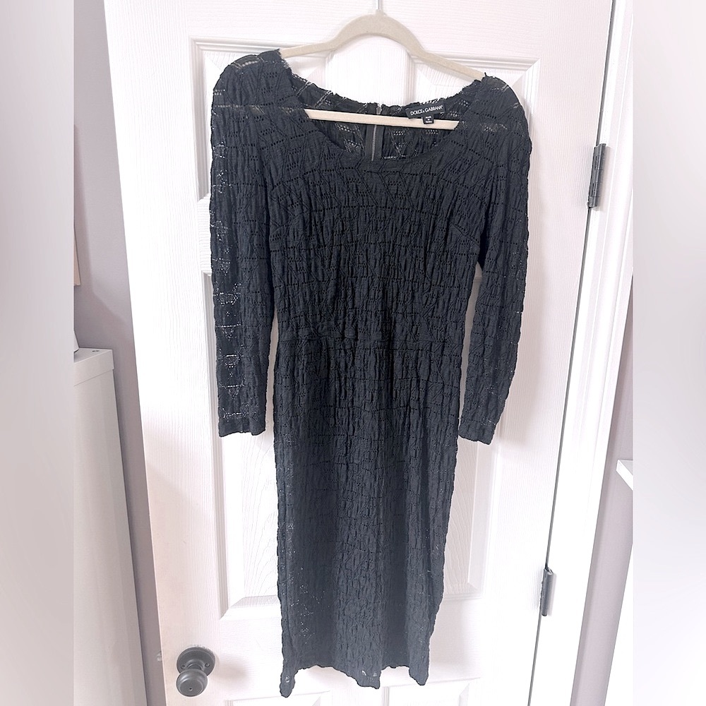 Dolce & Gabbana Black Lace Dress. 6